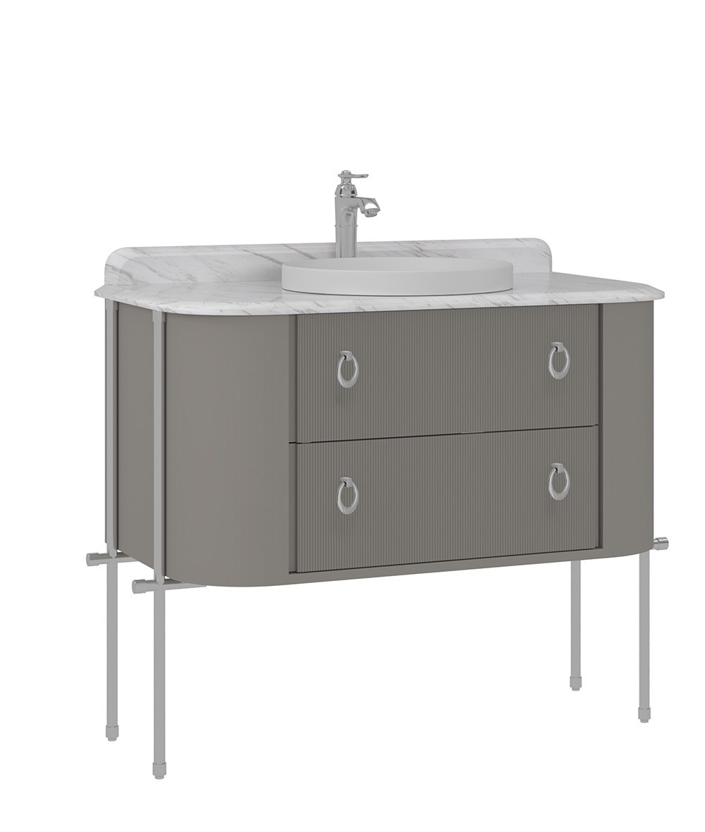 Orka Felice 107 cm Metal Ayaklı Banyo Alt Dolabı