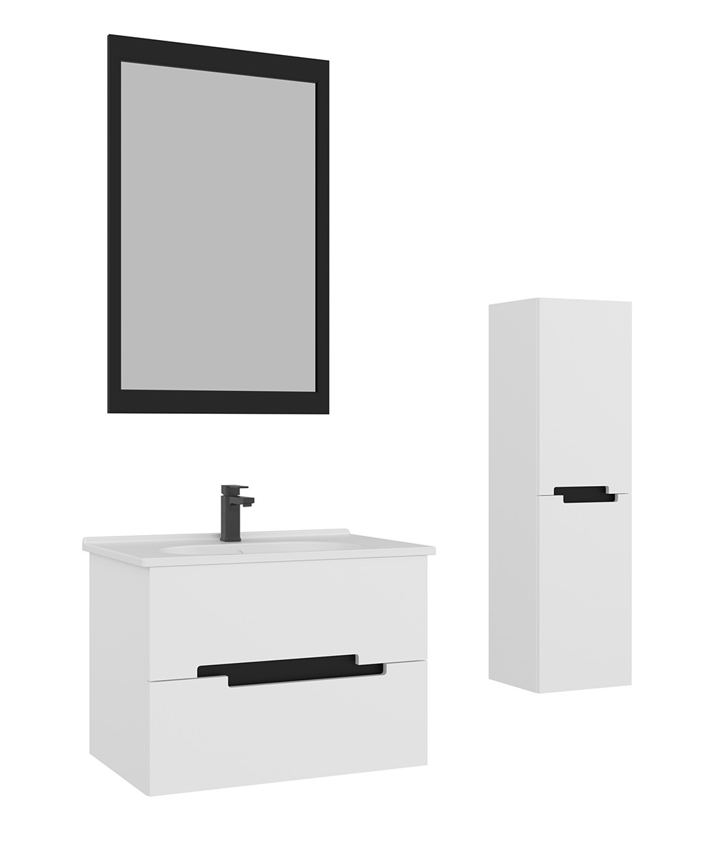 Orka Lodi 80 cm Banyo Dolabı Takımı + Boy dolabı