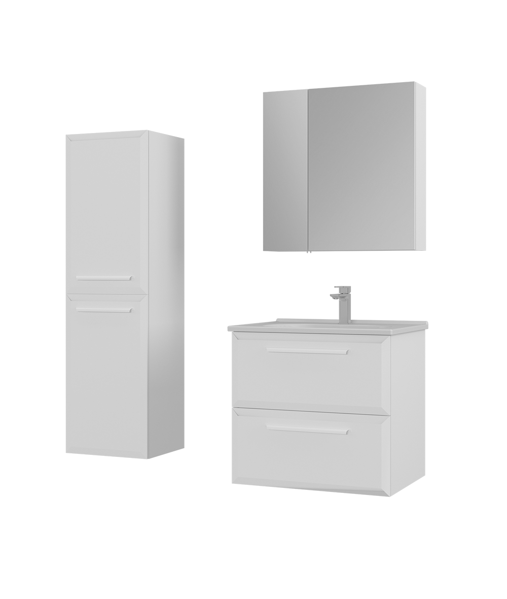 Orka Nuvola 65 CM Banyo Dolabı Takım + Boy Dolabı