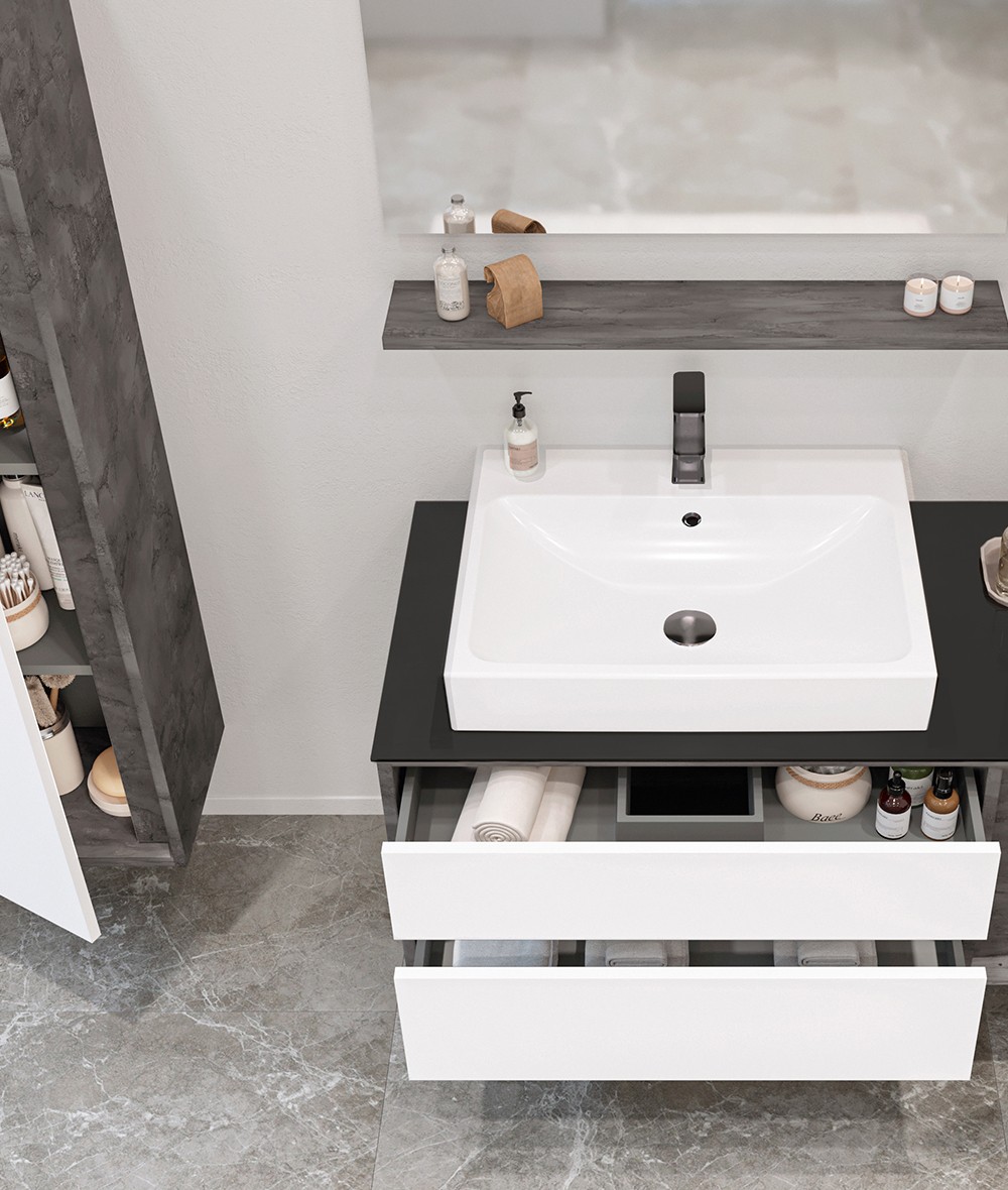 Orka Verona 100 cm Banyo Dolabı Takımı