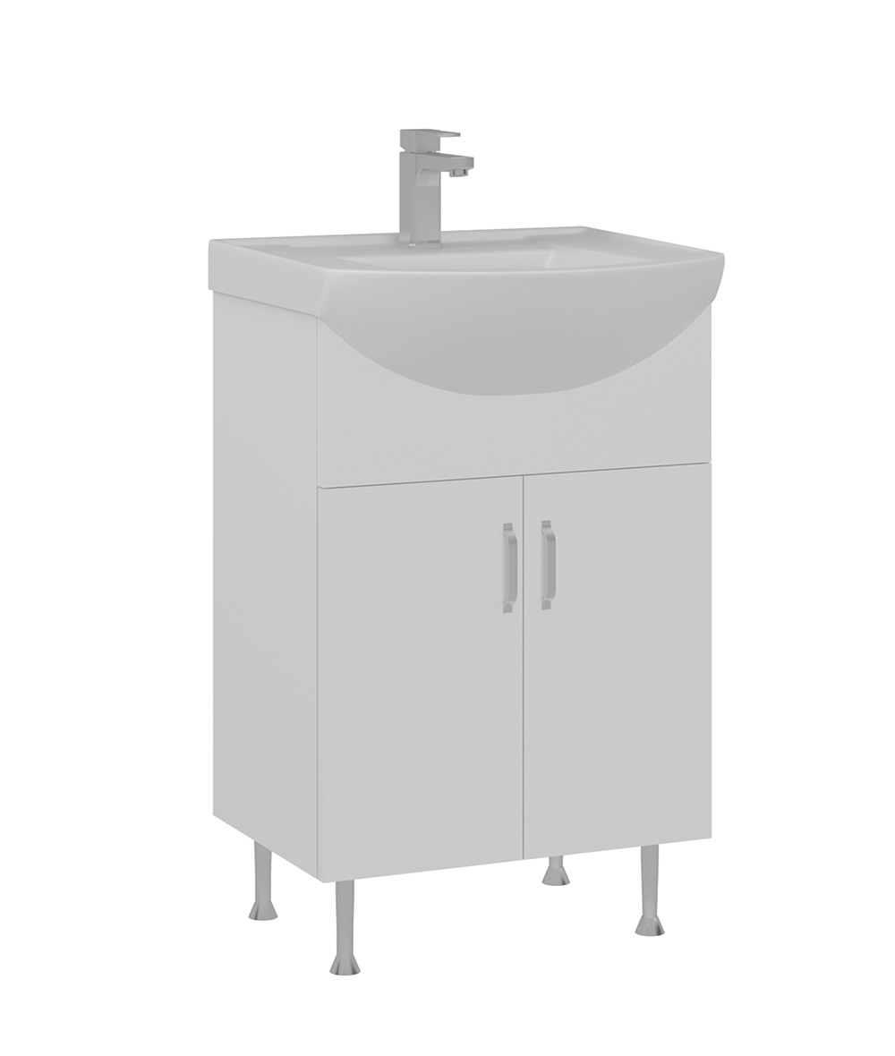 Orka Duru 55 cm Ayaklı Banyo Alt Dolab