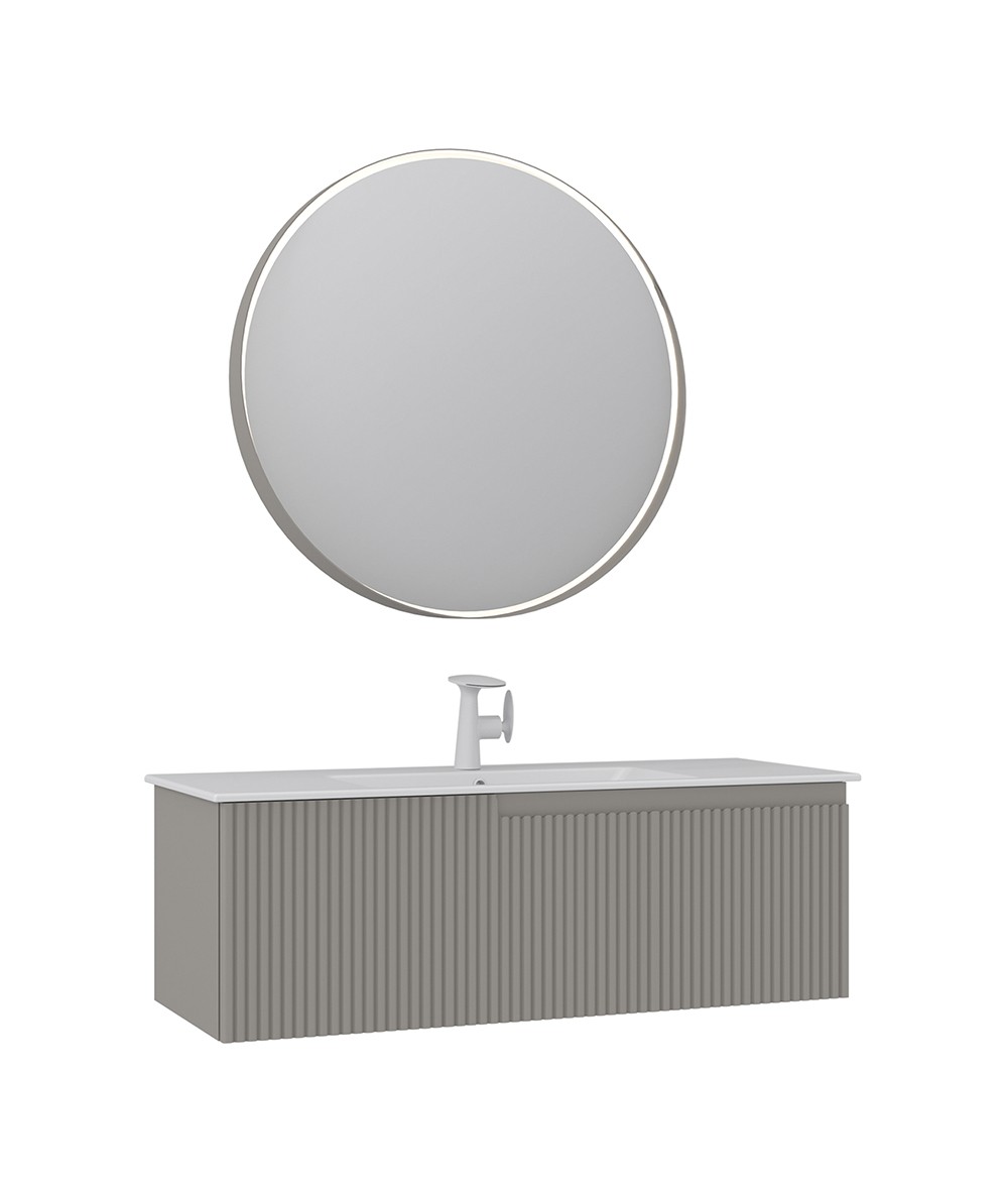 Orka Moonlight 120 CM Tek Çek. Banyo Dolabı Takım