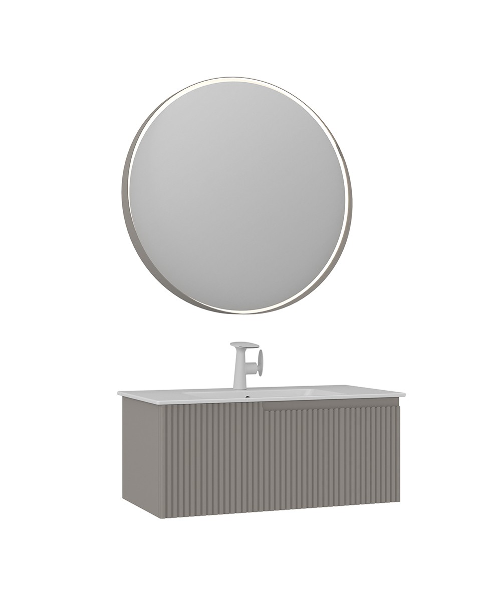 Orka Moonlight 90 CM Tek Çek. Banyo Dolabı Takım