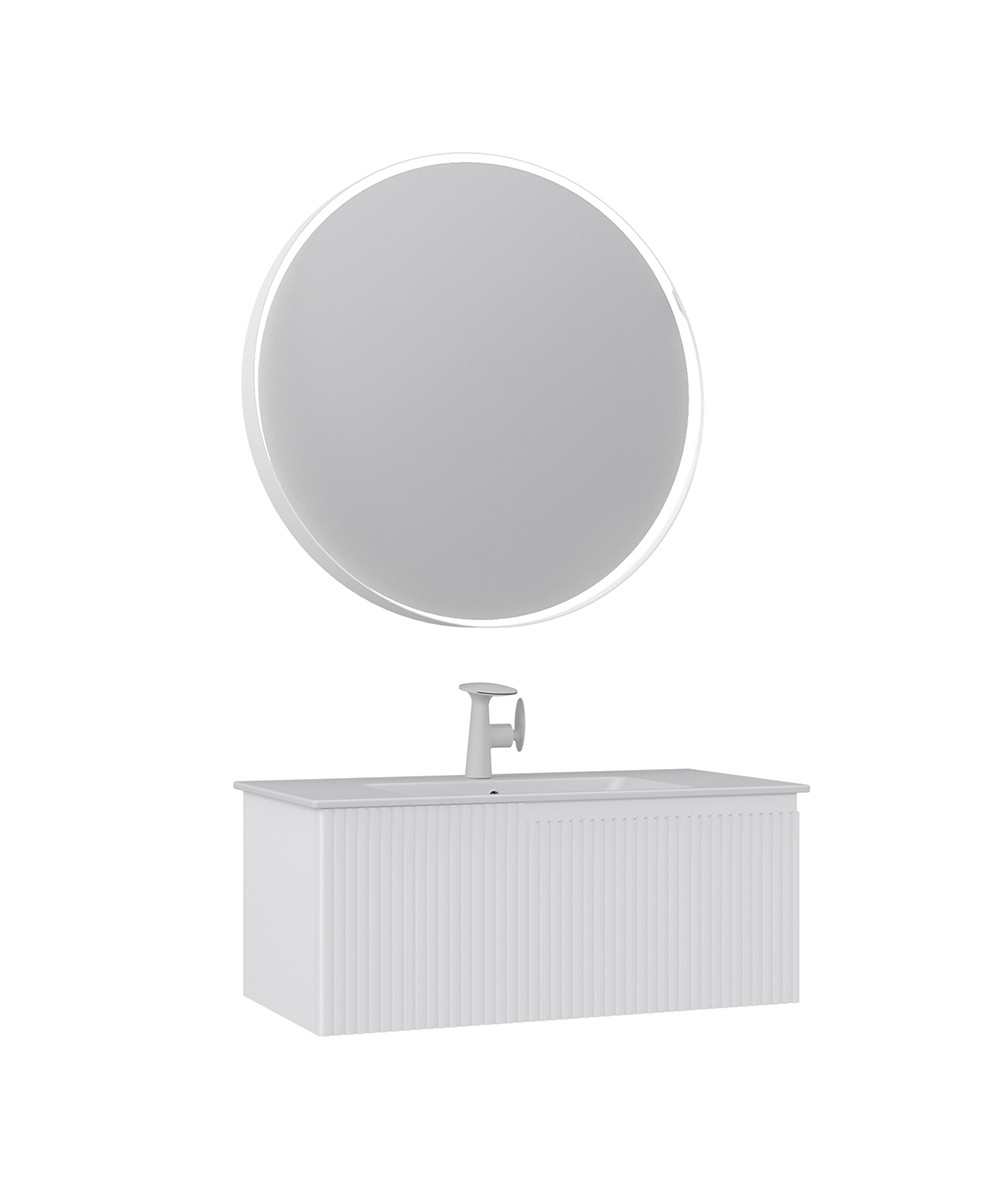 Orka Moonlight 90 CM Tek Çek. Banyo Dolabı Takım