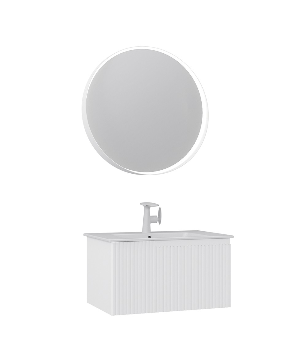 Orka Moonlight 70 CM Tek Çek. Banyo Dolabı Takım