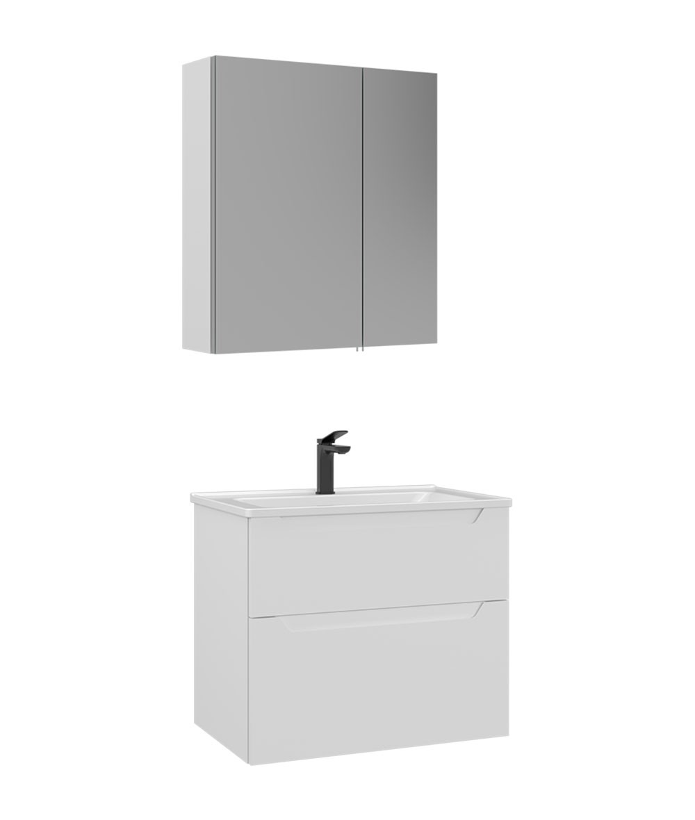 ORKA Messina 65 cm Ayna Dolaplı Banyo Dolap Takımı