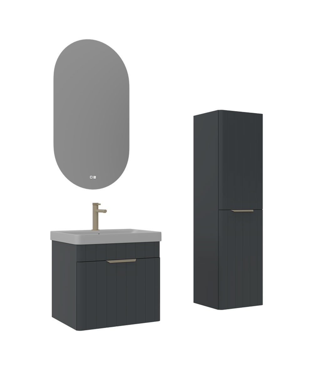 Orka Procida 60 cm Banyo Dolabı Takımı + Boy Dolabı