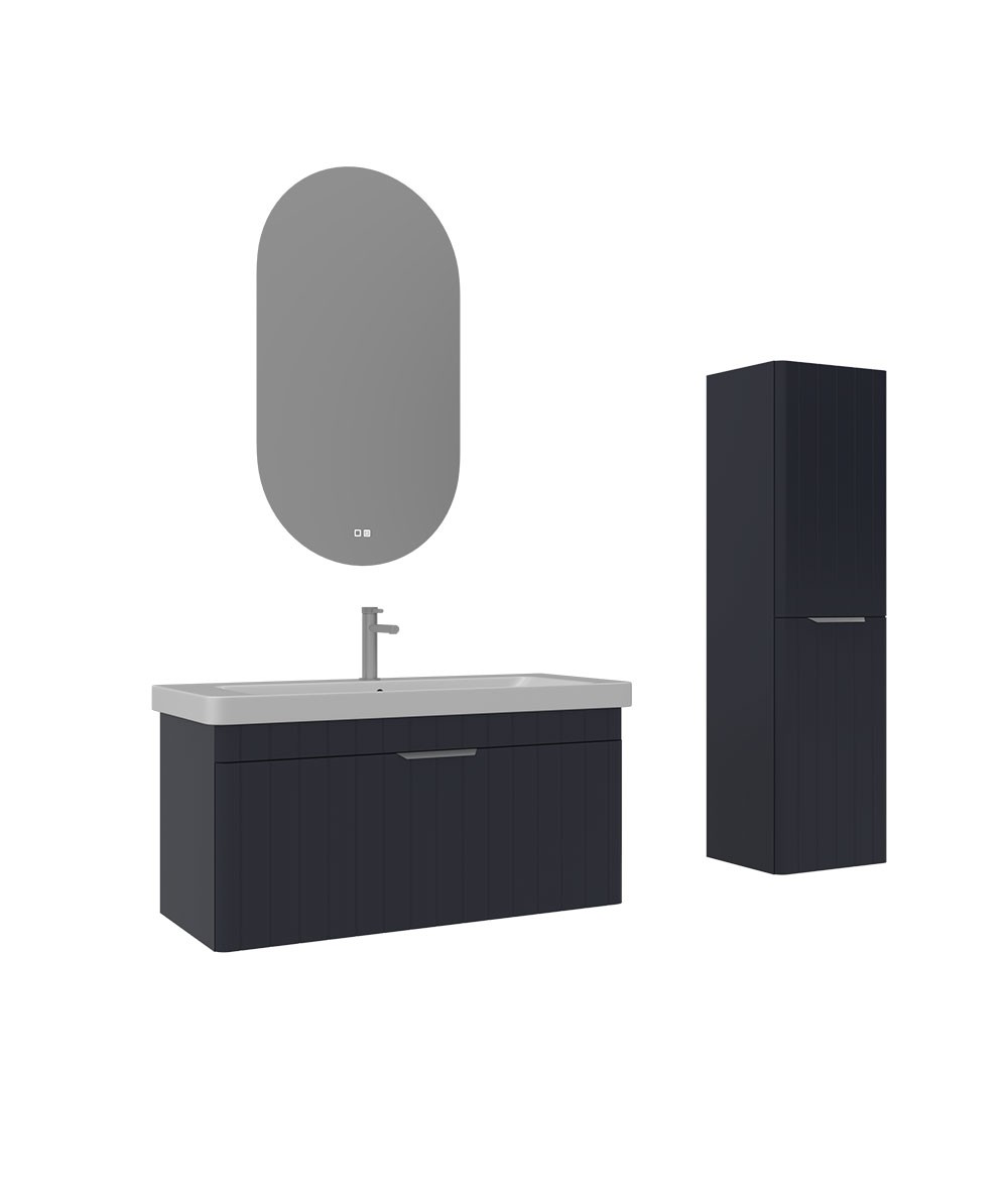Orka Procida 100 cm Banyo Dolabı Takımı + Boy Dolabı