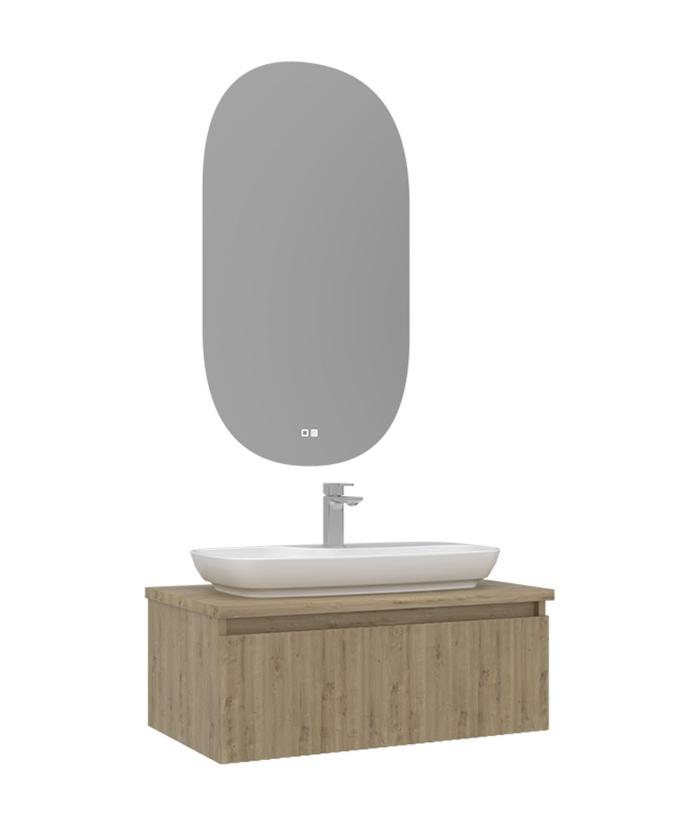 Orka Lentia 80 cm Banyo Dolabı Takımı