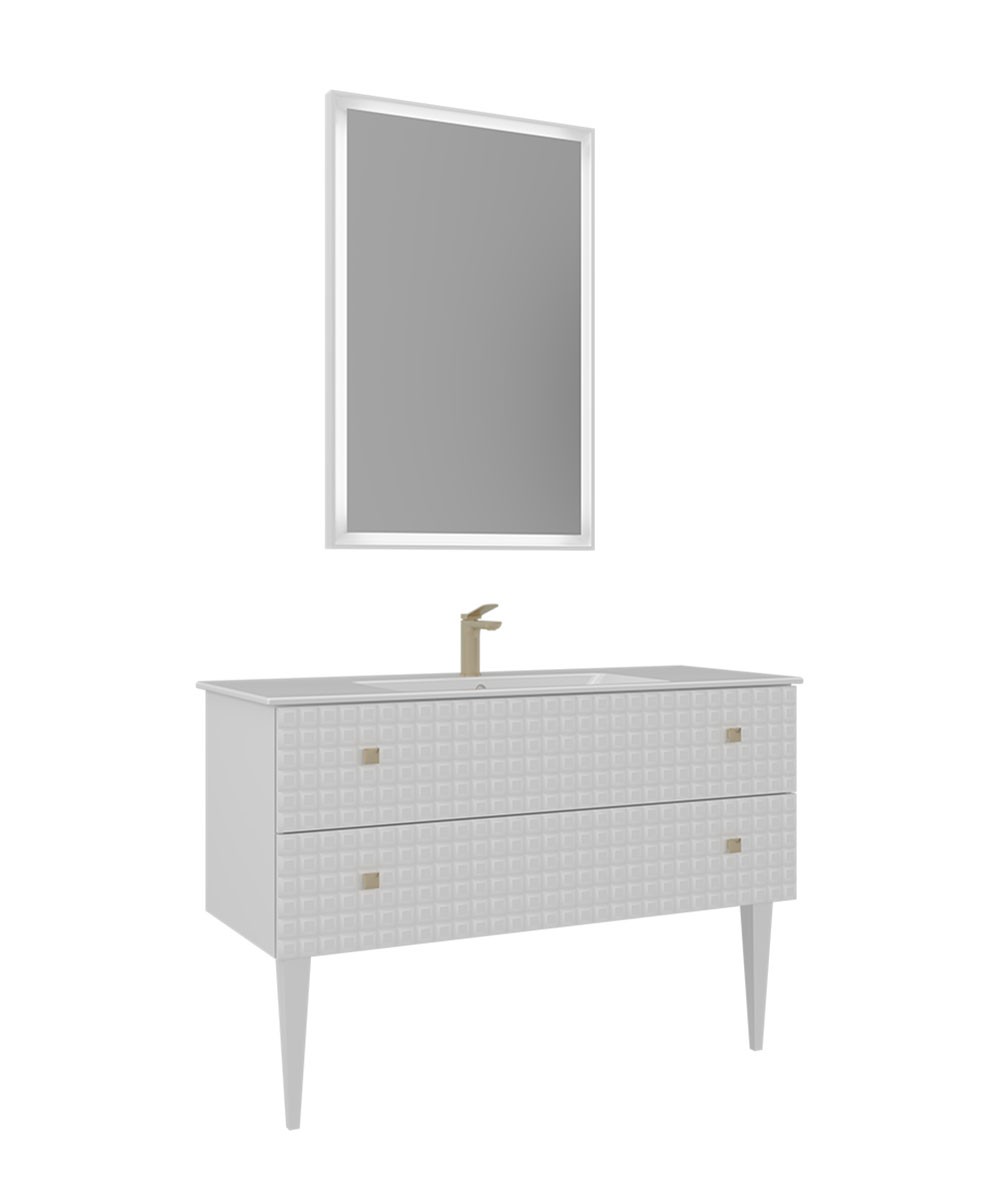Orka Lipari 120 cm Ayaklı Banyo Dolabı Takımı