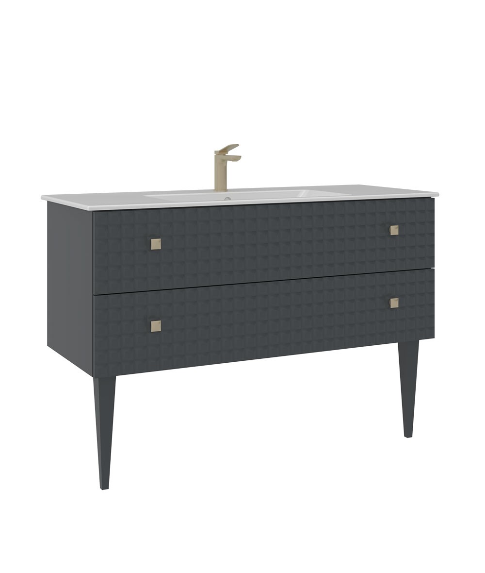 Orka Lipari 120 cm Ayaklı Banyo Alt Dolabı