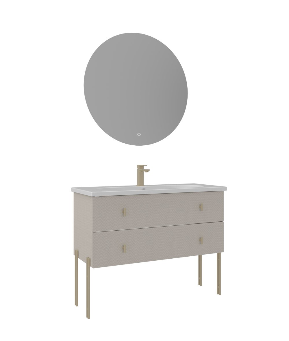 Orka Milazzo 100 cm Ayaklı Banyo Dolap Takımı