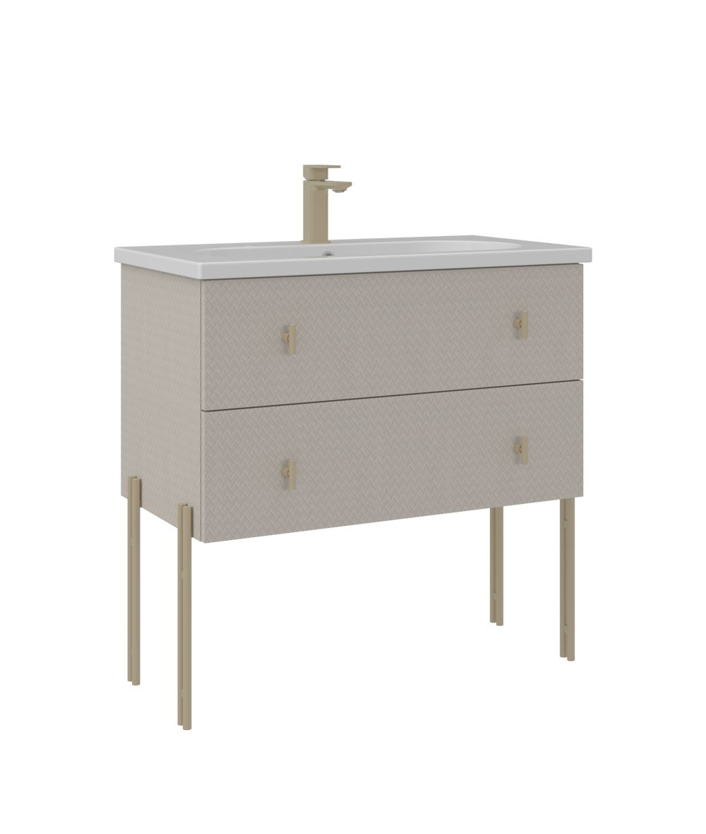 Orka Milazzo 80 cm Ayaklı Banyo Alt Dolabı