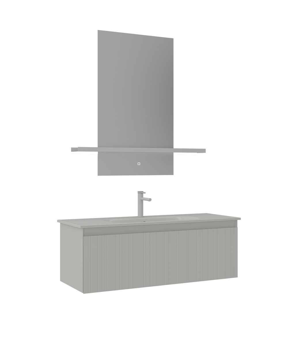 Orka Salina 120 cm Banyo Dolabı Takımı