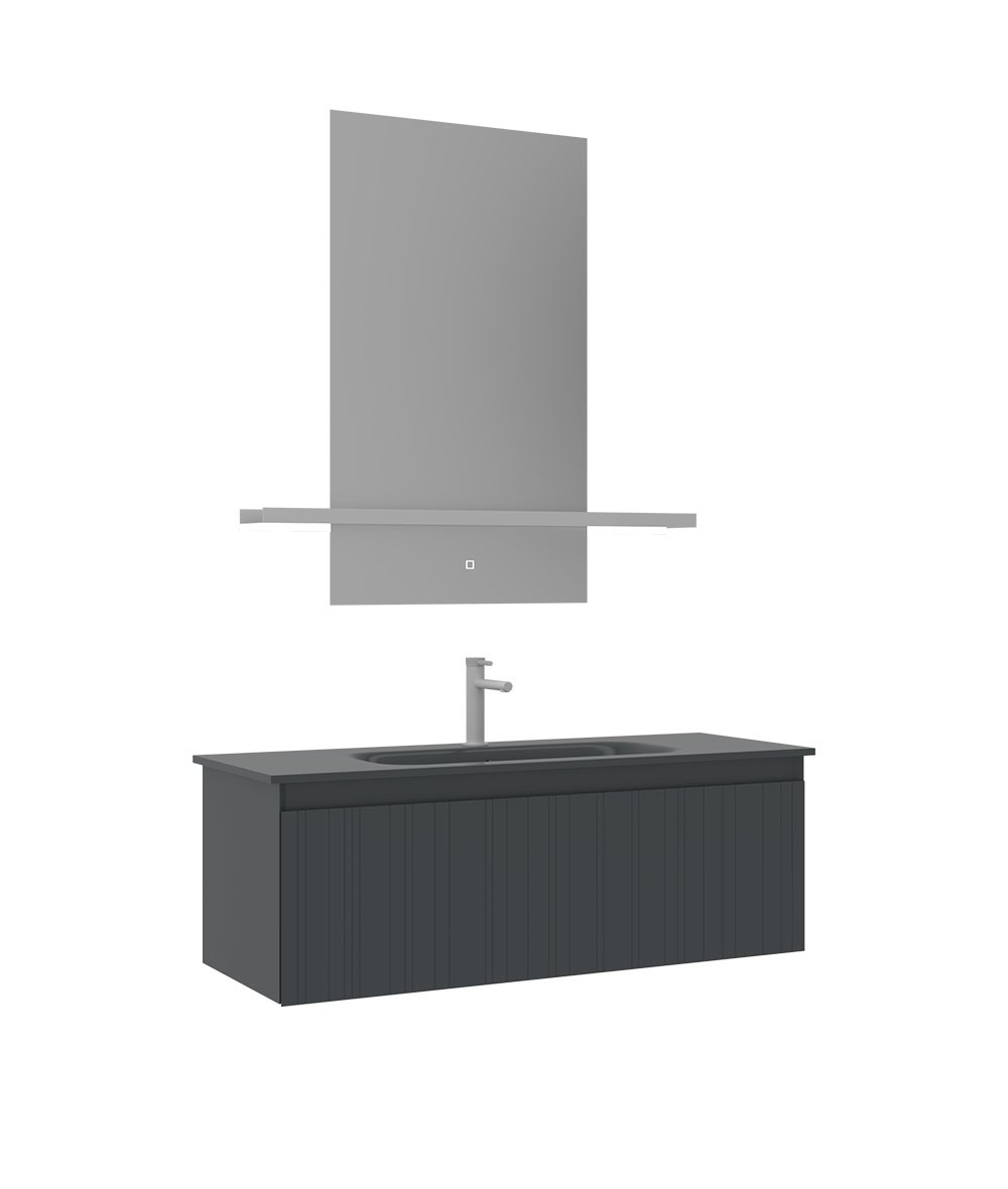 Orka Salina 120 cm Banyo Dolabı Takımı